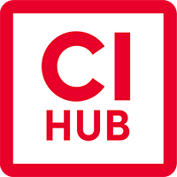 CI HUB Logo rot weiss 200x200-1