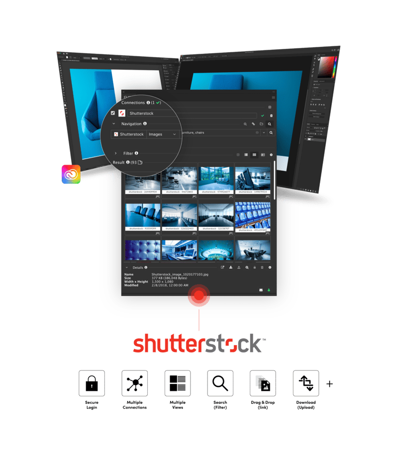 Shutterstock integration in Adobe Creative Cloud
