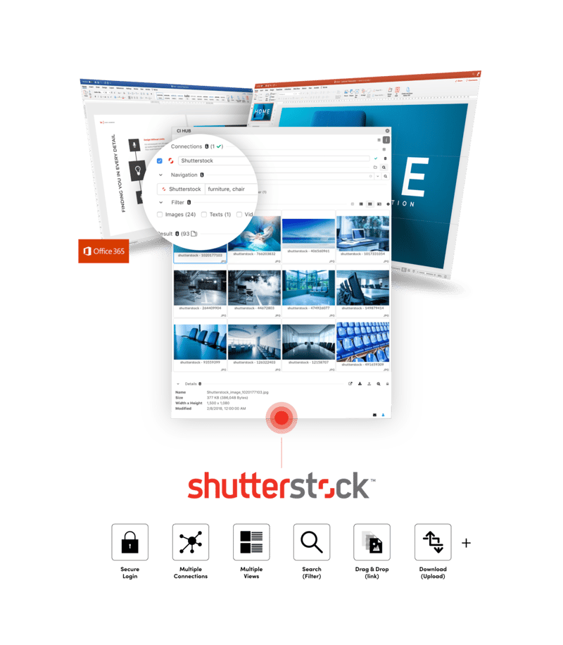 Shutterstock integration in Microsoft Office
