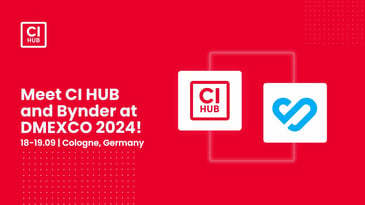 CI HUB and Bynder join Forces at DMEXCO 2024 blog header image