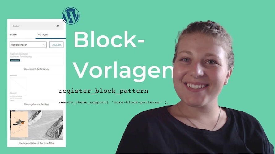 Block Patterns (Vorlagen) im Block Editor – So...