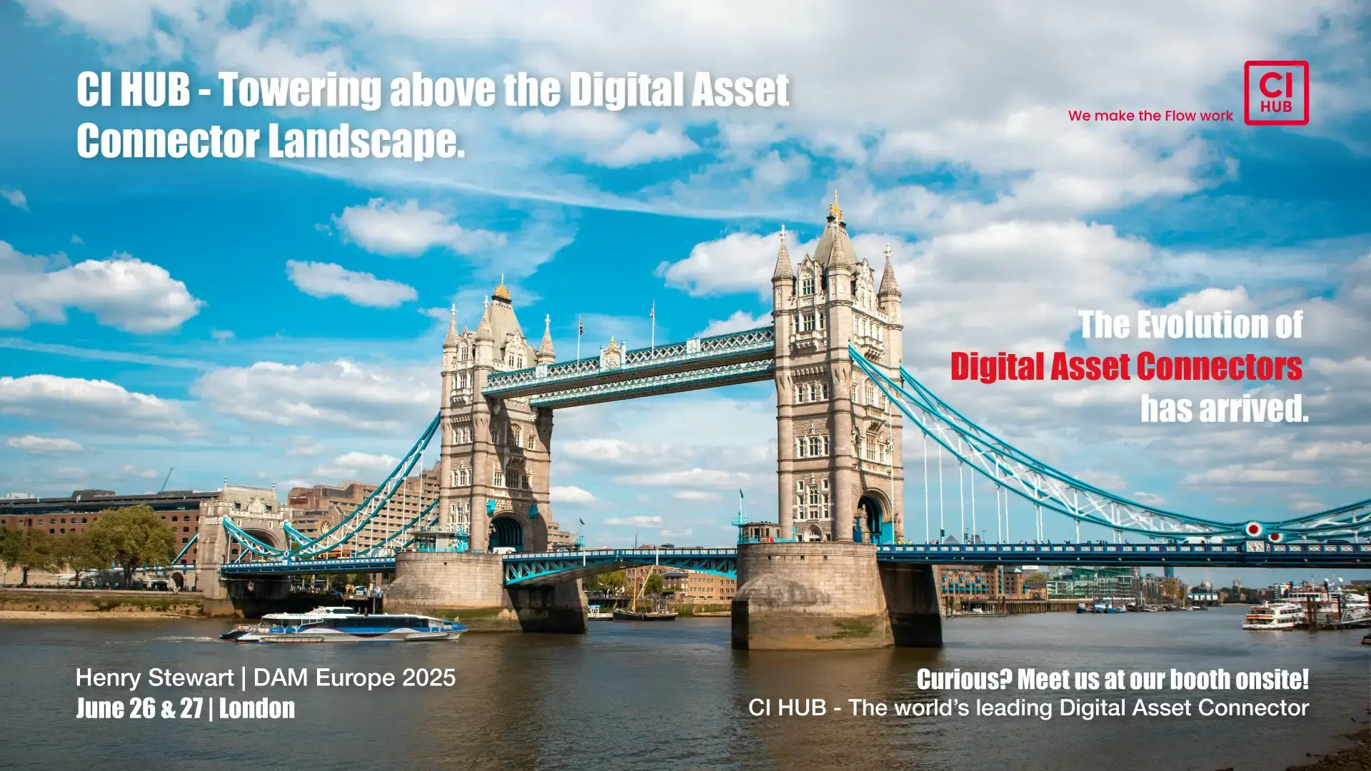 CI HUB at DAM Europe 2025 as a Lead Sponsor