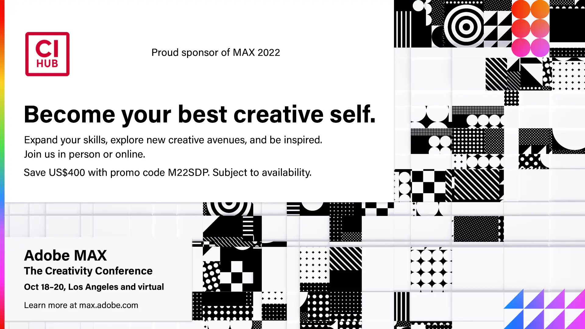 CI HUB Gold Sponsor at Adobe MAX 2022