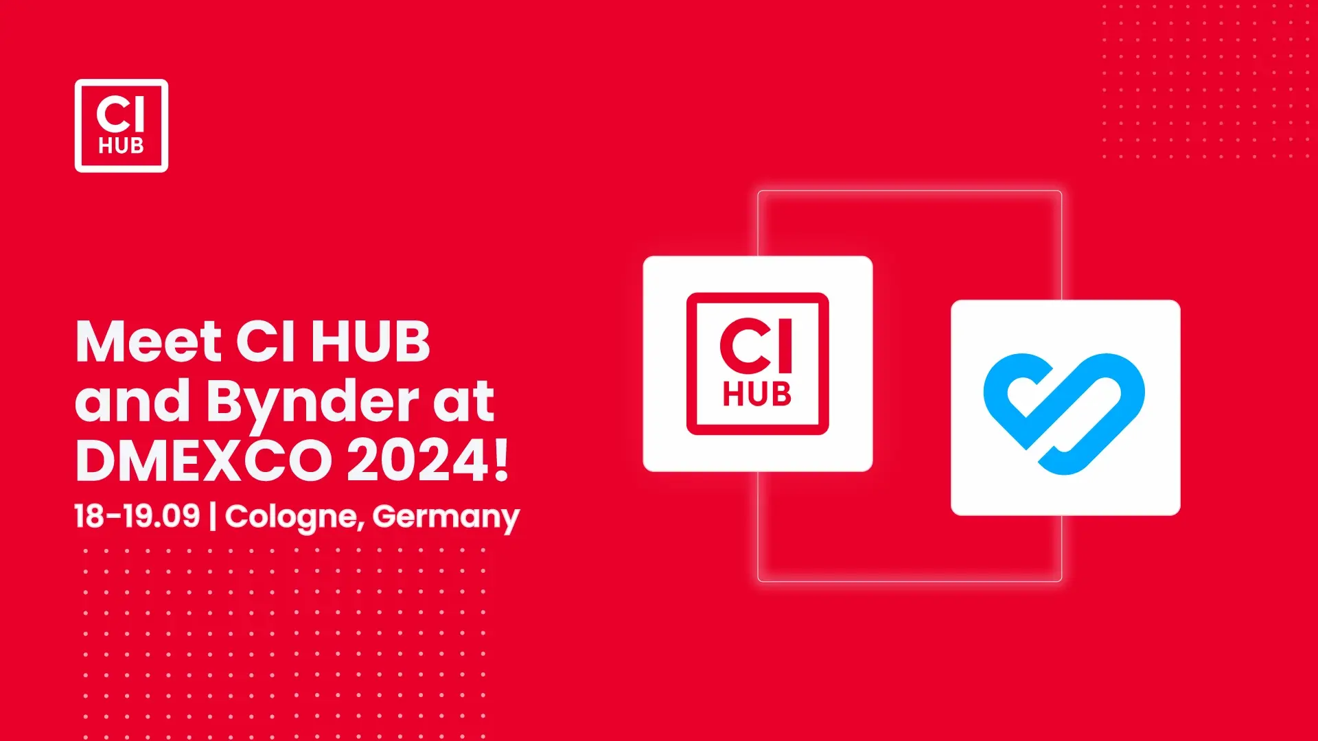 Meet CI HUB and Bynder at DMEXCO 2024!