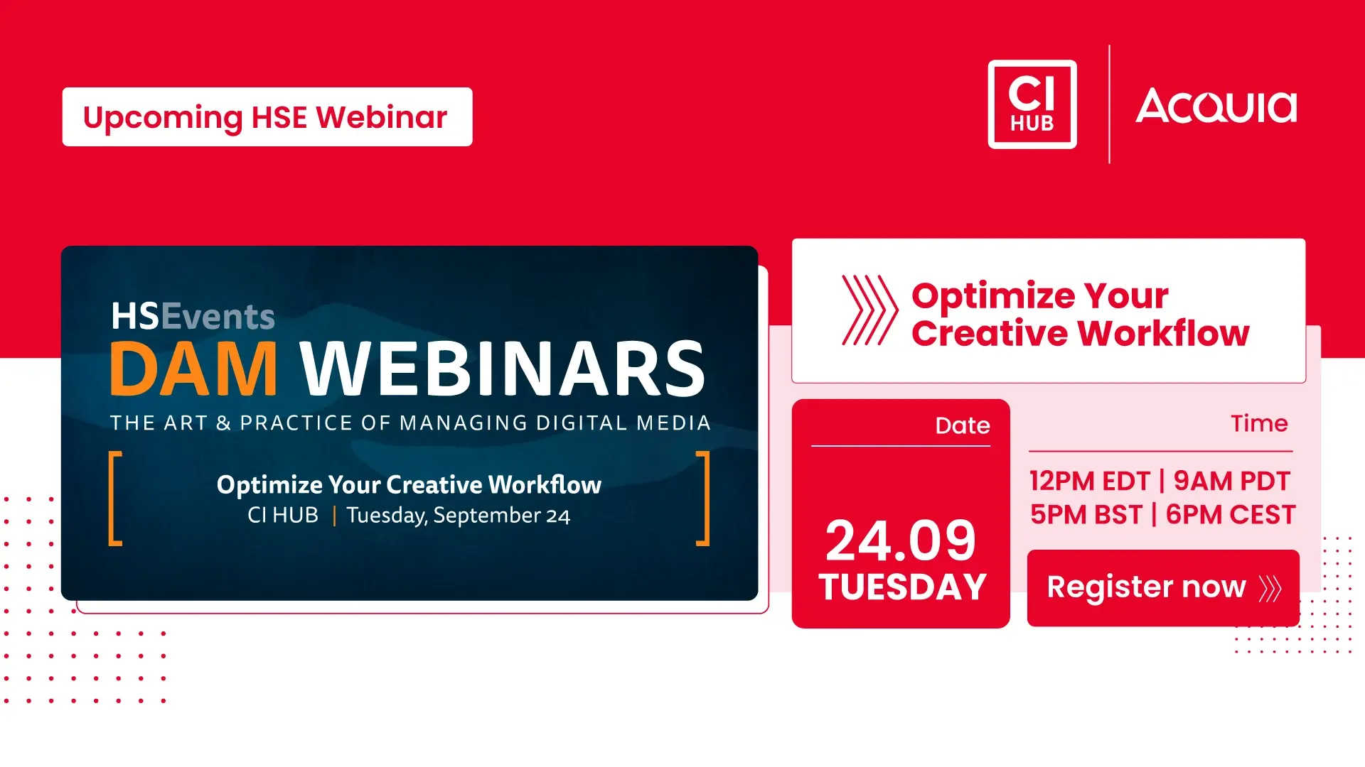 HSEvents Webinar: Optimize Your Creative Workflow...