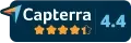 Capterra 4.4 star rating badge